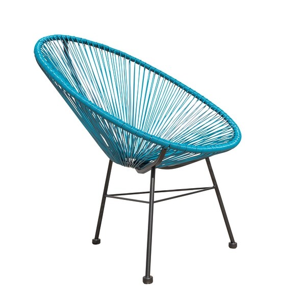 Corvus Sarcelles Acapulco Modern Wicker Bistro Chairs(Set of 2)