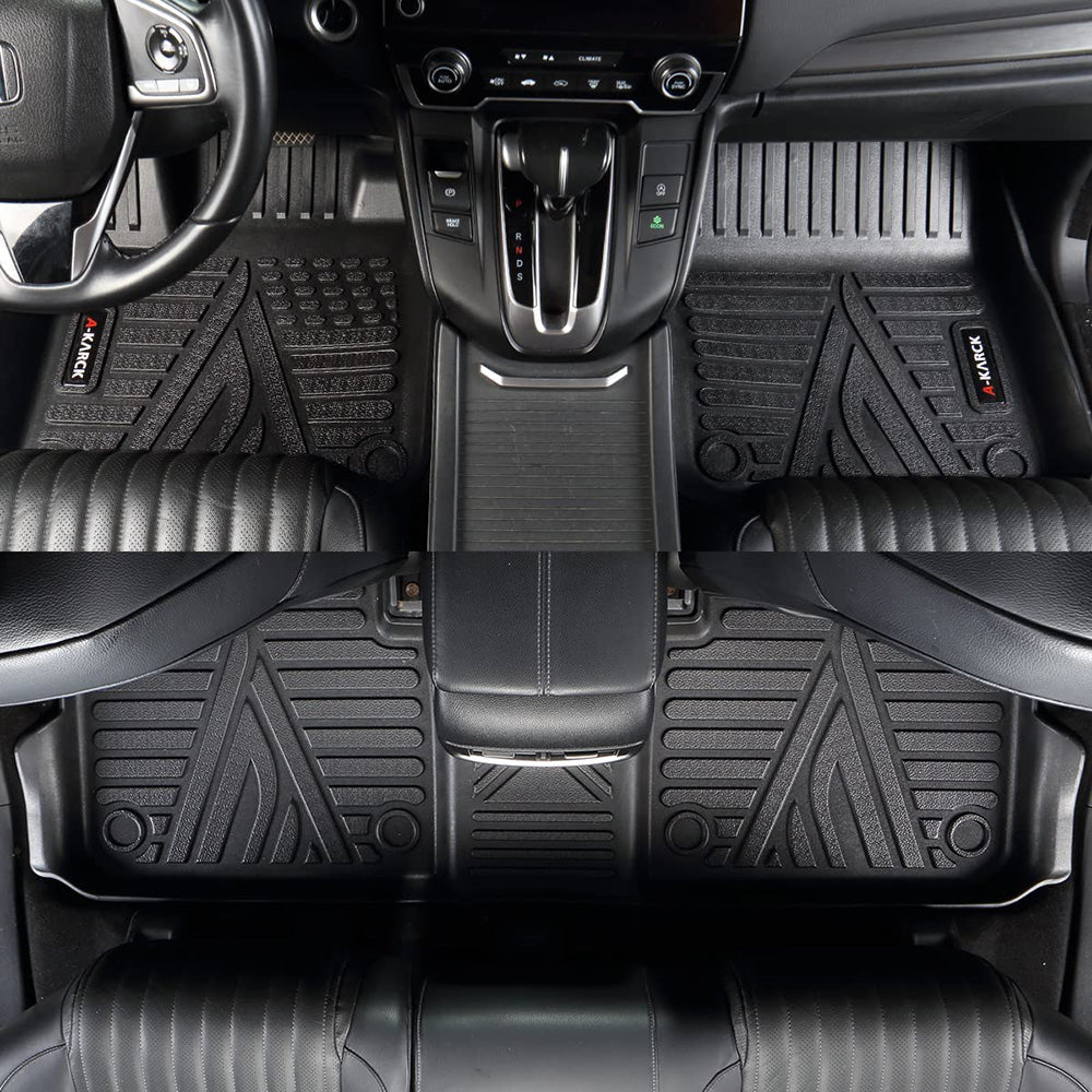 F150 Supercrew compatible floor mats， custom floor mats for 2015-2022 Ford F-150 Supercrew cabs， tpe all-weather protection for the first and second rows.