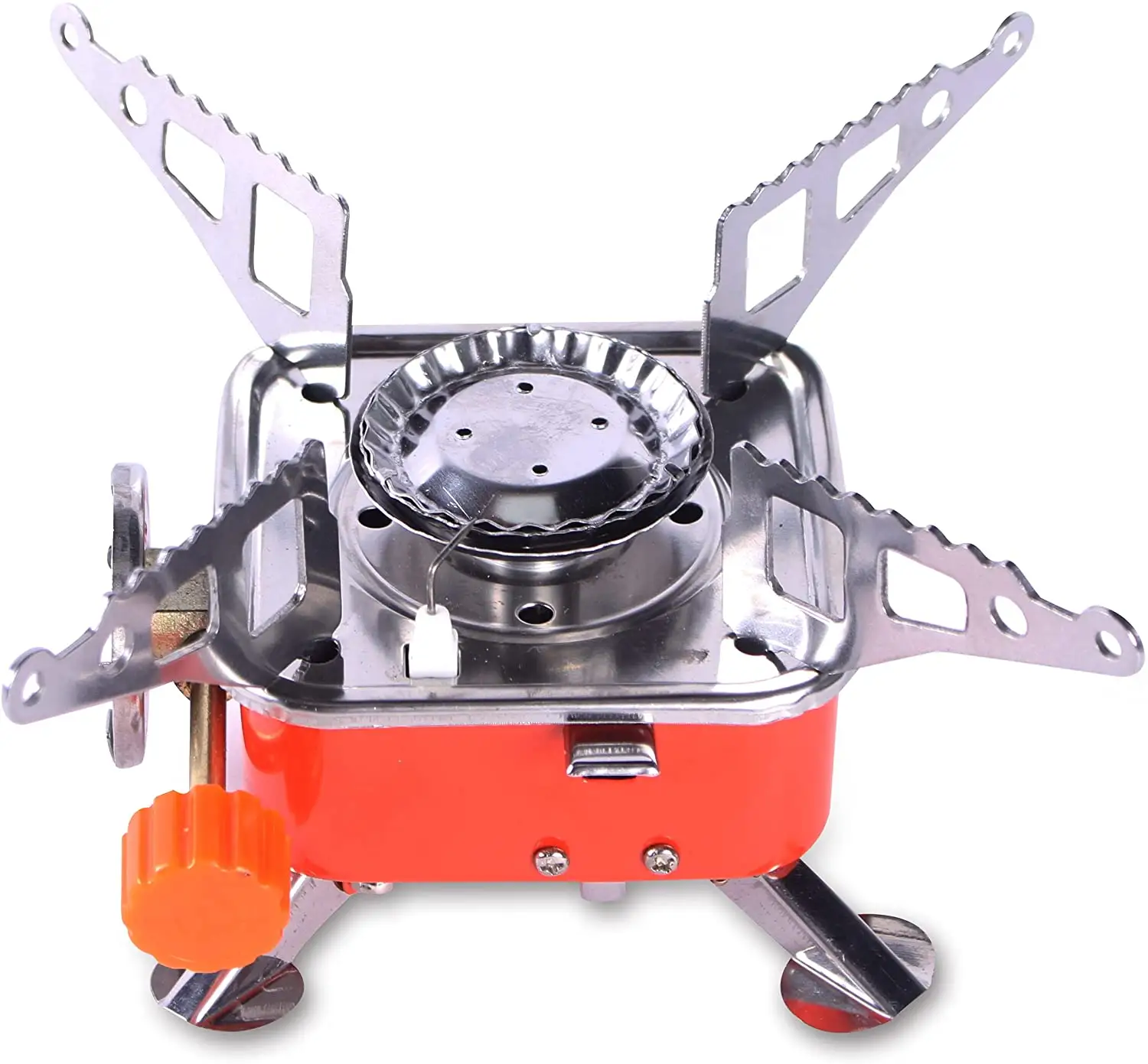 Ultralight Portable Camping Stove  Mini Outdoor Folding Metal Camping Gas Stove Windproof Furnace Burner Backpacking Hiking