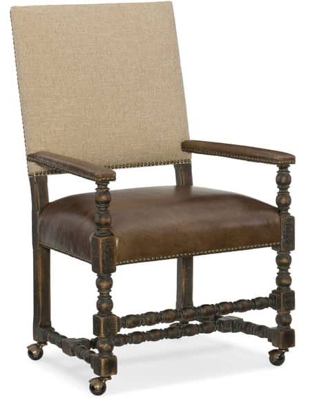 Hooker Furniture Dining Room Comfort Castered Game Chair