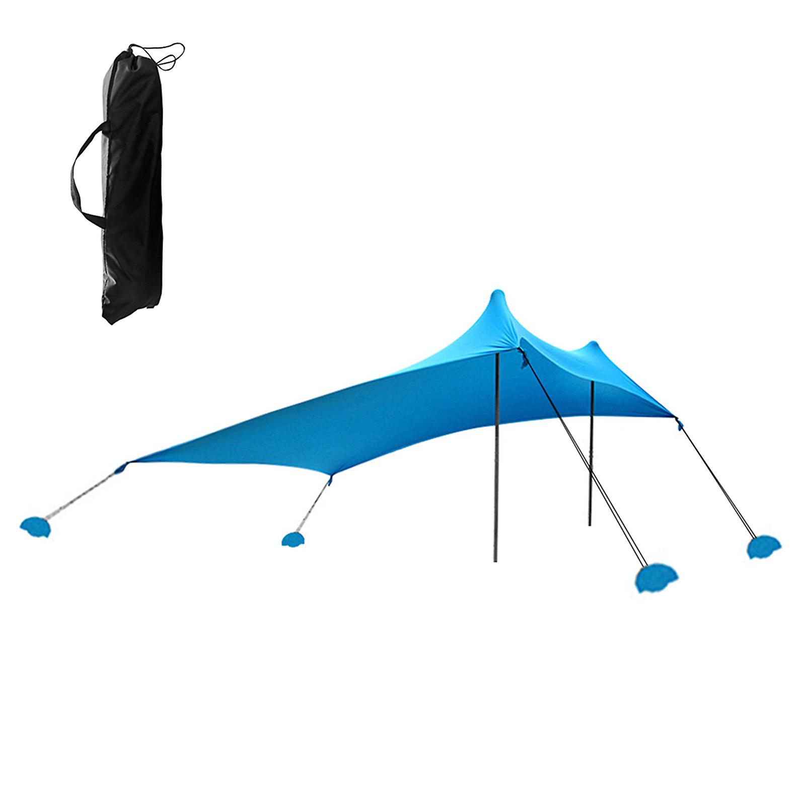 Beach Tent Sun Shelter With Sandbags For Camping Fishing Hiking Backyard Beach Park