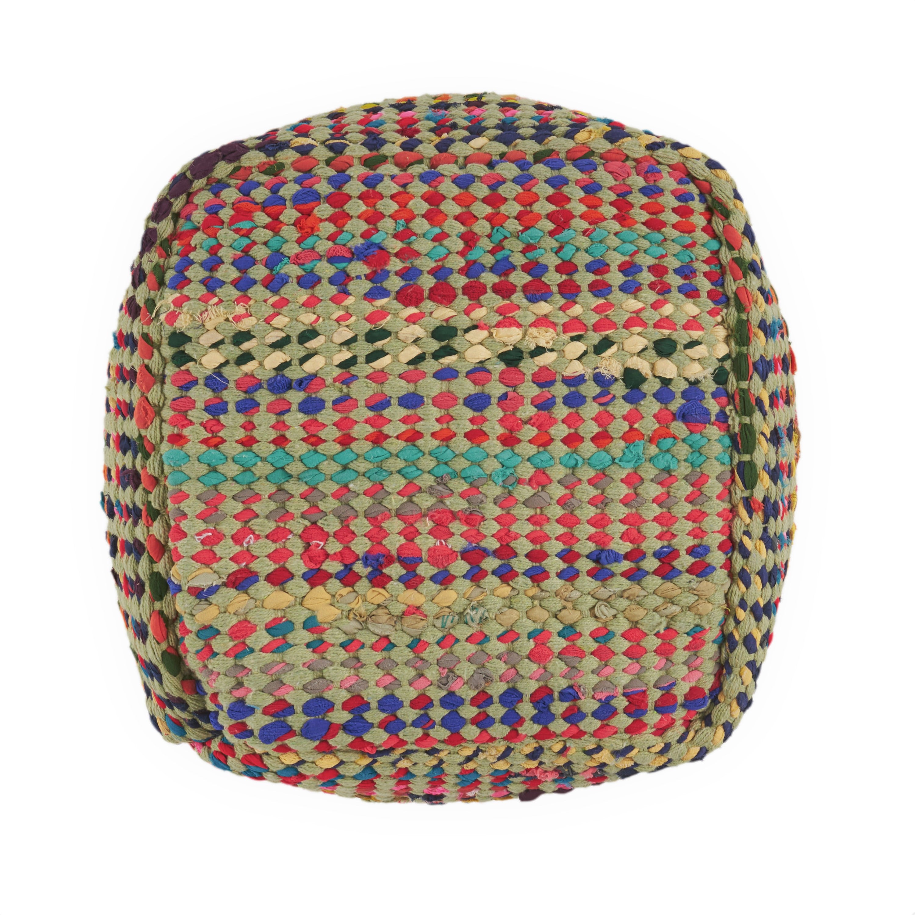 Naholo Handcrafted Boho Fabric Pouf