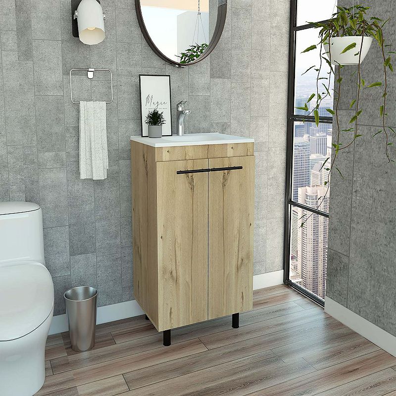 Selma 60 Freestanding Vanity Cabinet With Division