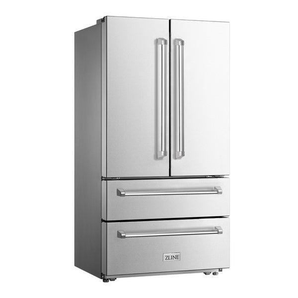 ZLINE 36 in. 22.5 cu. ft Freestanding French Door Refrigerator with Ice Maker (RFM-36)