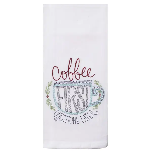 Kay Dee Designs Coffee First Flour Sack Towel