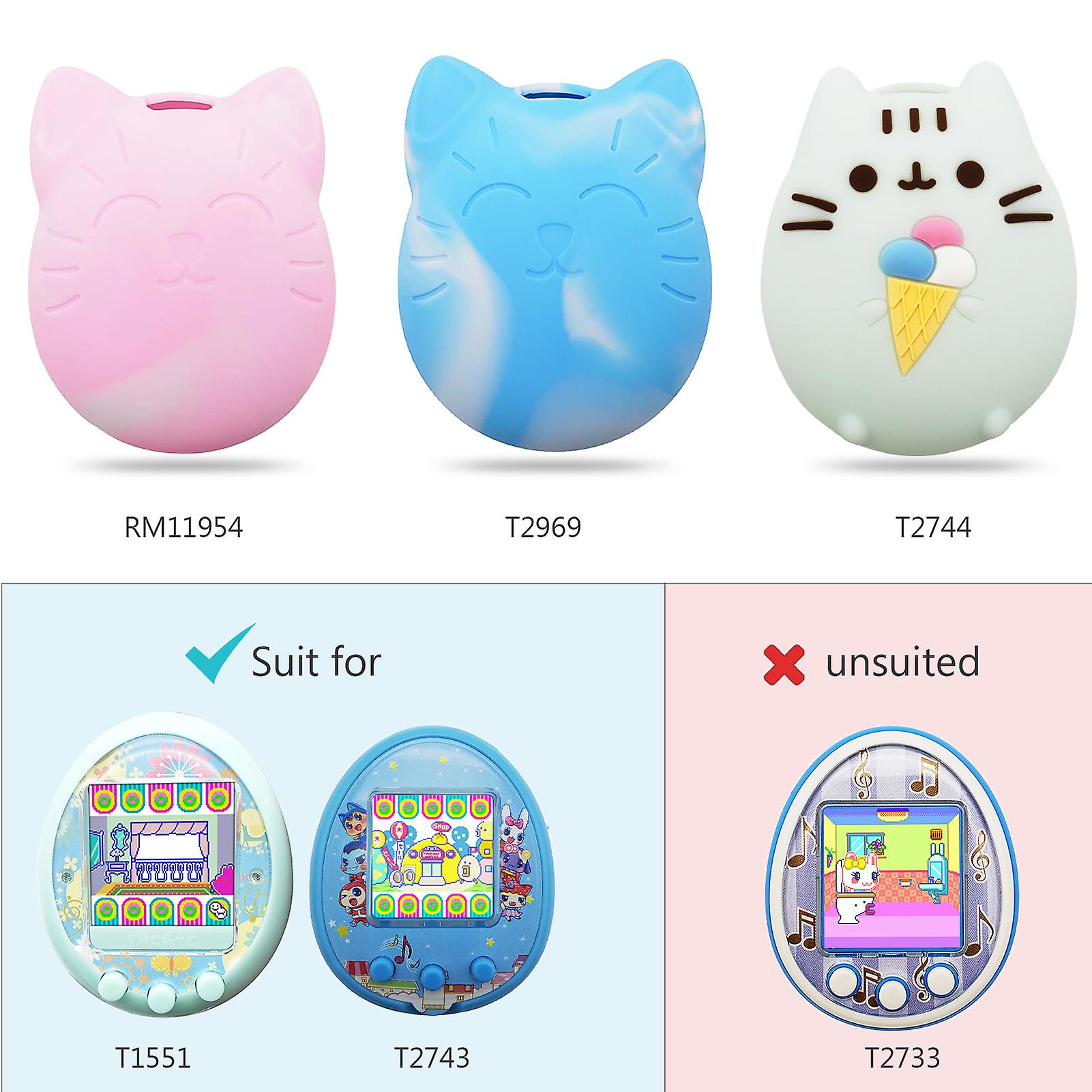 Cartoon Electronic Pet Handheld Virtual Pet Kids Toy Gift Blue