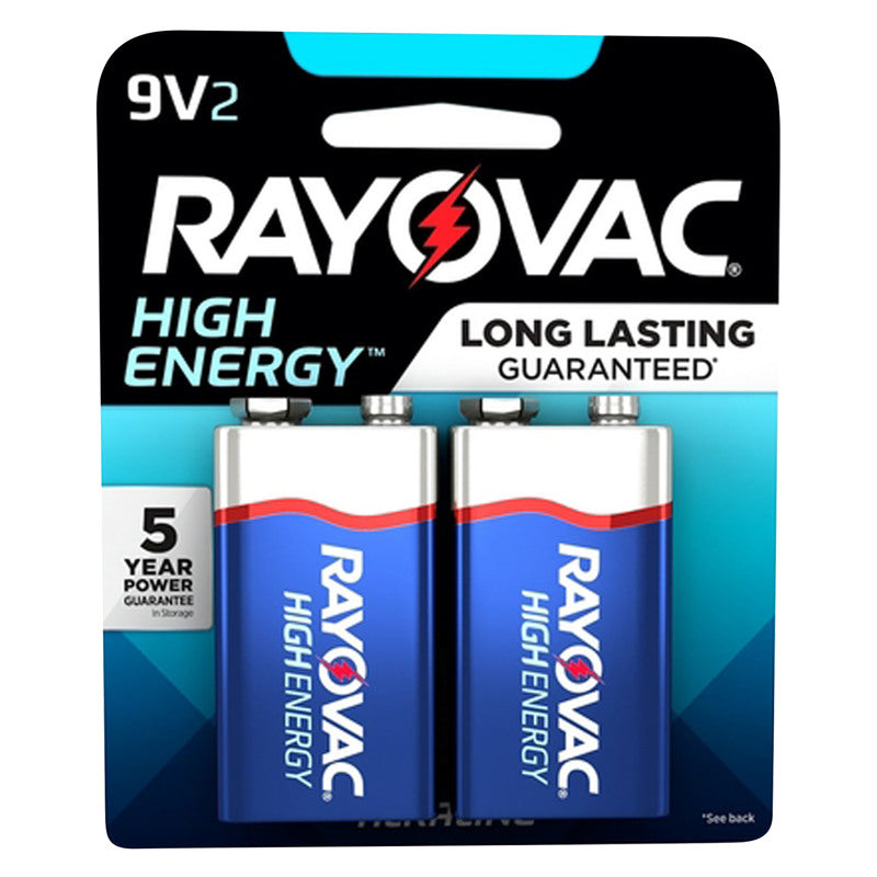 BATTERY ALKALINE 9V 2PK