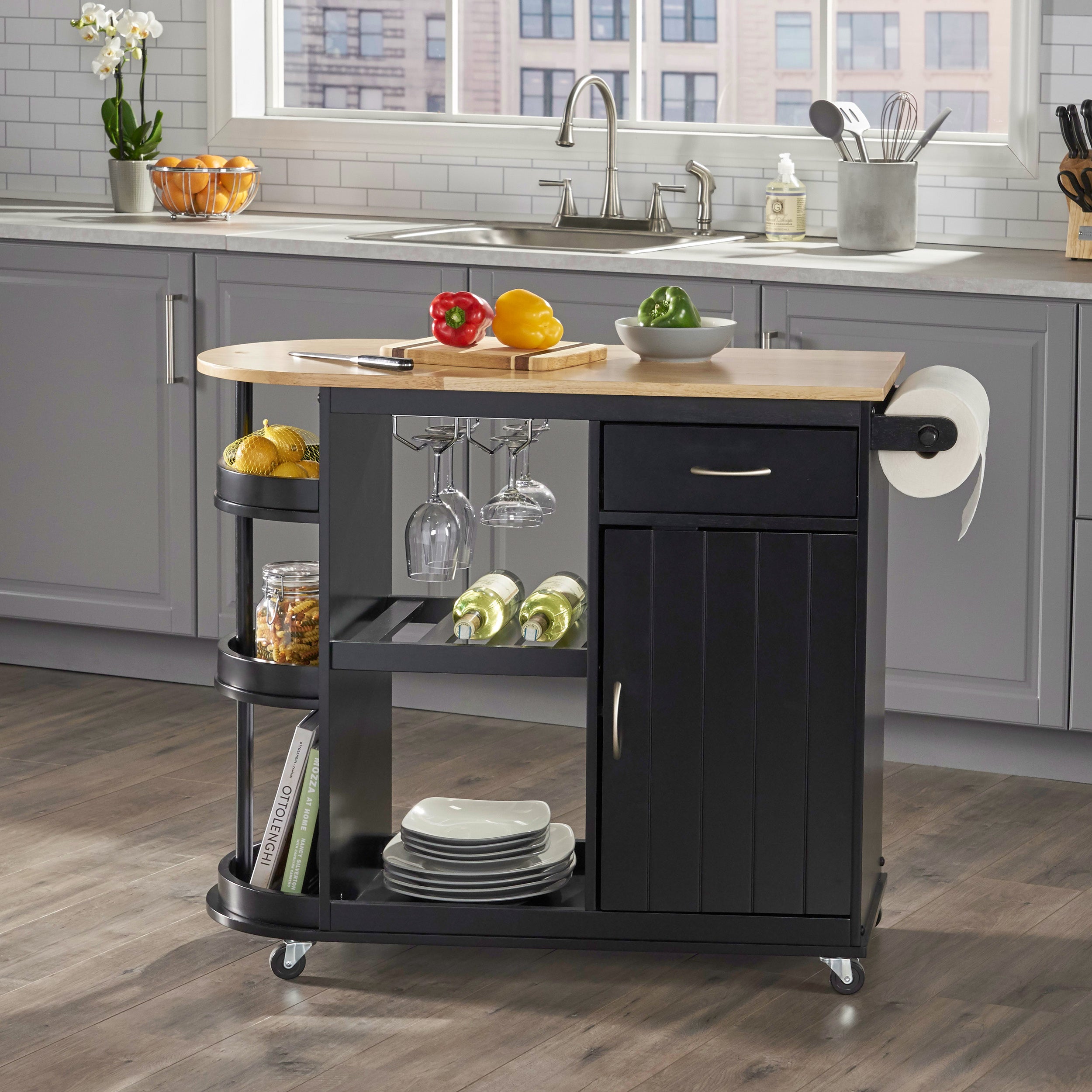 Averi Kitchen Cart with Wheels