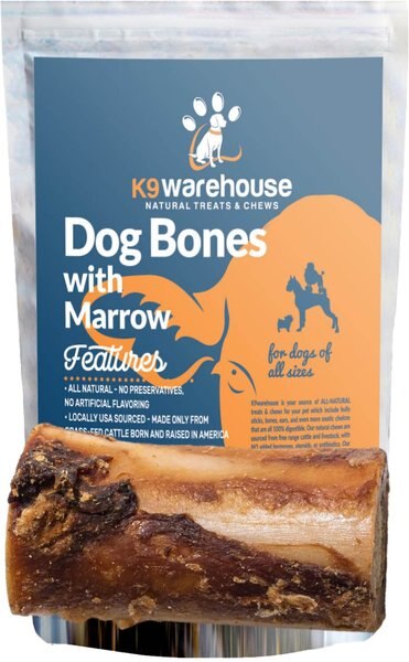 K9warehouse Beef Marrow 2-3-in Dog Bone Treats