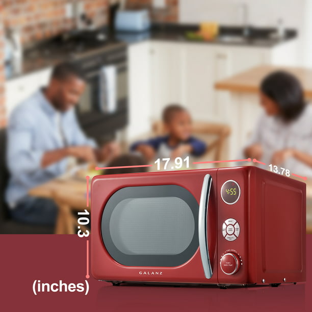 Galanz 0.7 cu ft Retro Red Microwave Oven