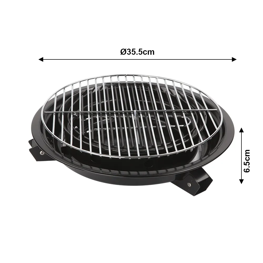 Outdoor Mini Foldable Tabletop Round Portable BBQ Grill For Camping Picnic Charcoal Barbecue Stove