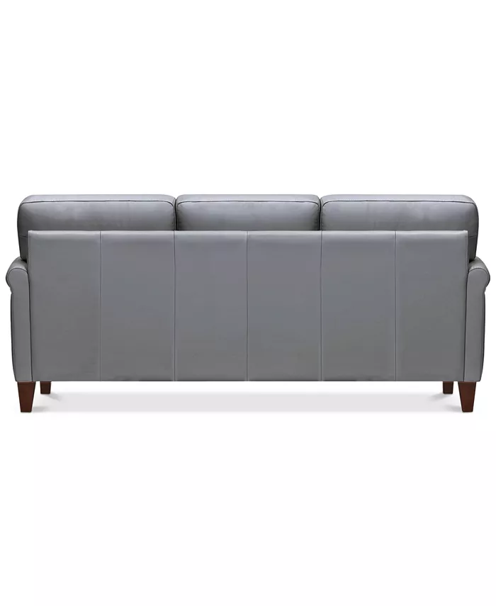 Furniture Kared 84 Roll Arm Leather Sofa