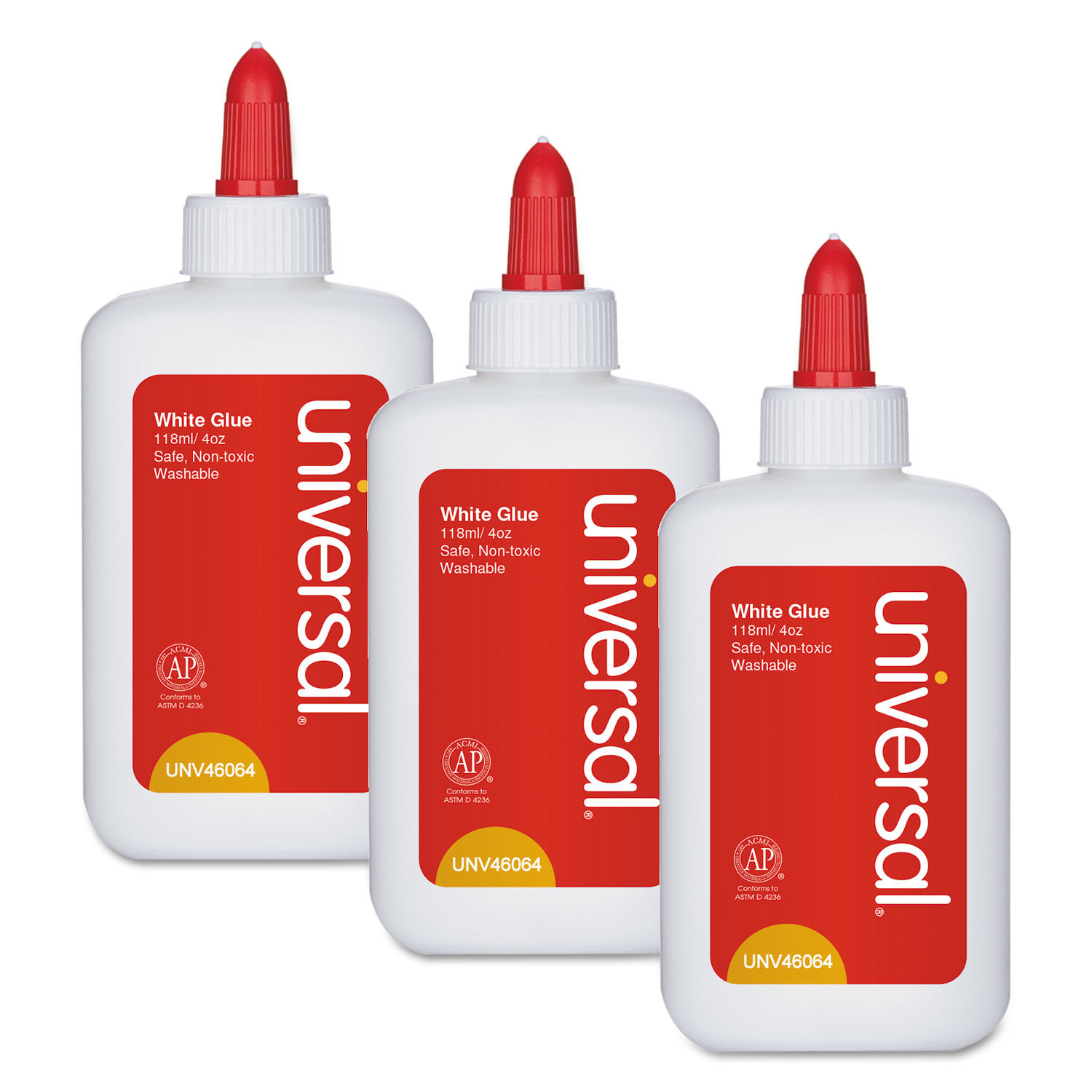 Washable White Glue by Universalandreg; UNV46064