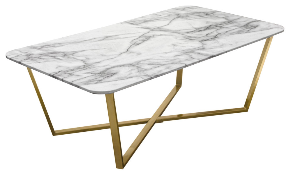 Vida Rectangle Cocktail Table  Gray   Contemporary   Coffee Tables   by AMOC  Houzz