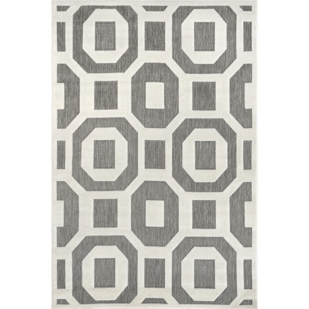 Nuloom Nicola Transitional Bars Indoor outdoor Area Rug