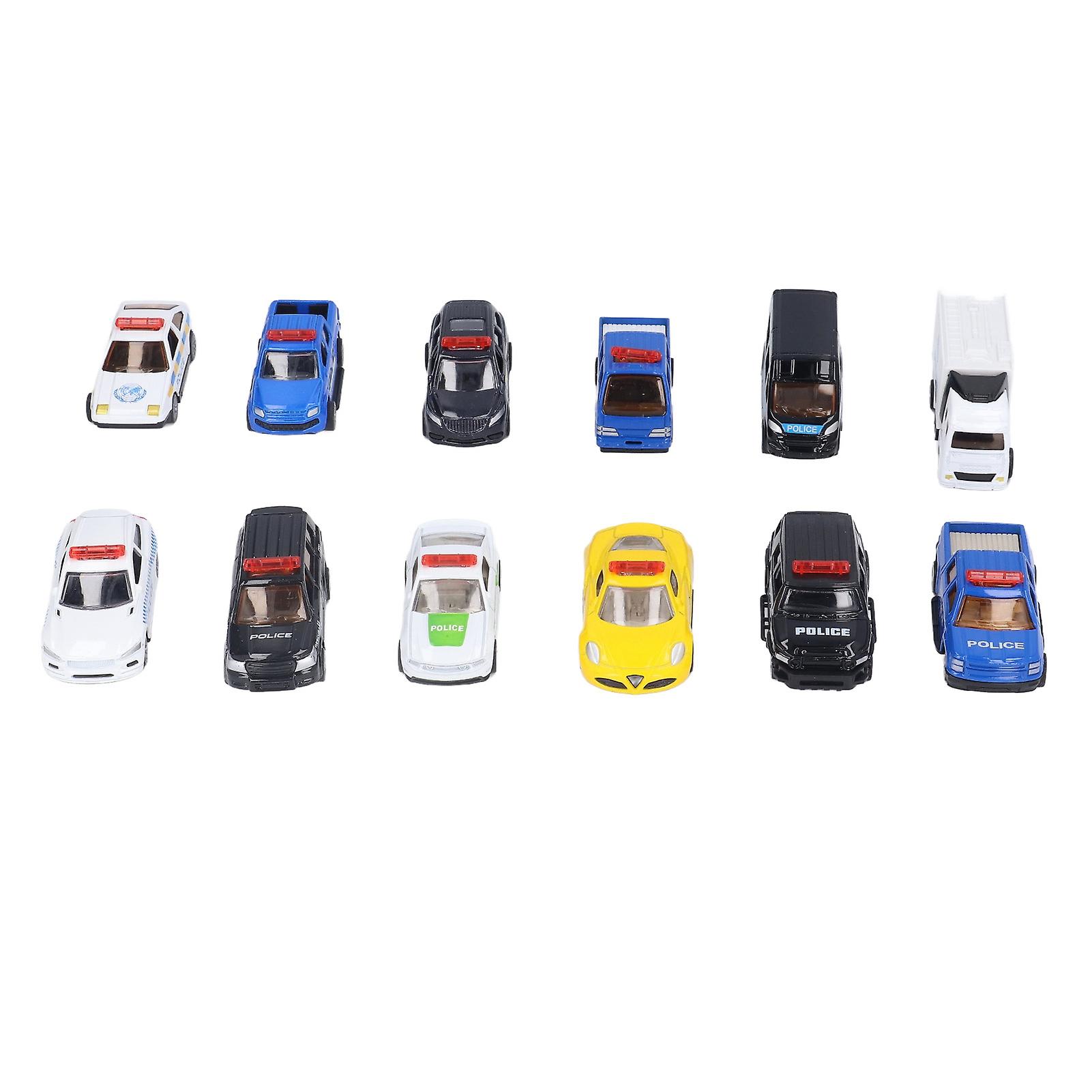 12pcs 1:60 Alloy Car Model Simulated Exquisite Pull Back Vehicle Model Toy Collection Gift For Children