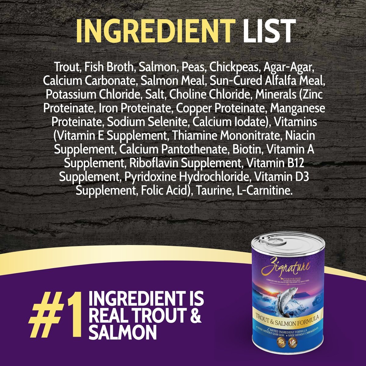 Zignature Trout and Salmon Limited Ingredient Formula Canned Dog Food