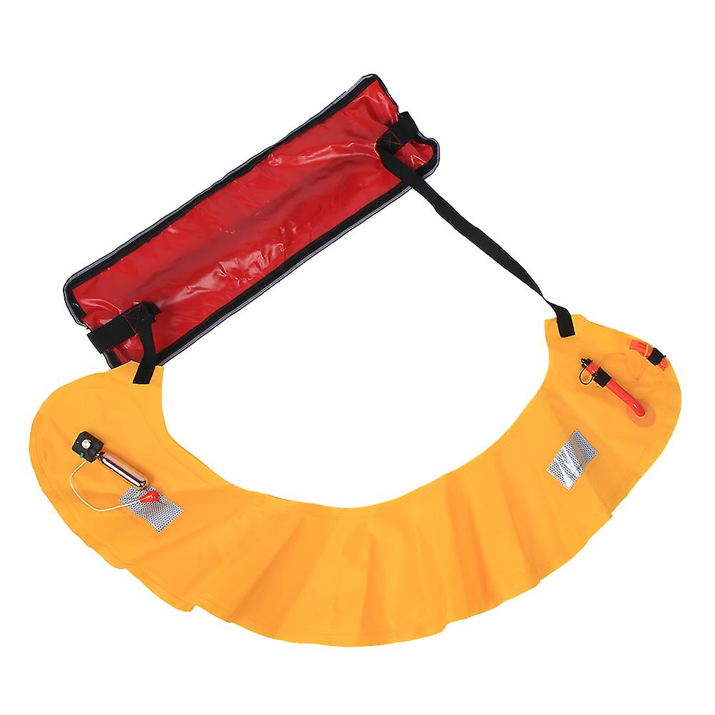 Portable Adults Inflatable Life Jacket Waist Belt With Reflective Tapes And Whistle For Fishing Swimmingautomatic