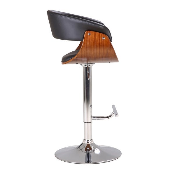 Mid-century Modern Height-adjustable Swiveling Bar Stool