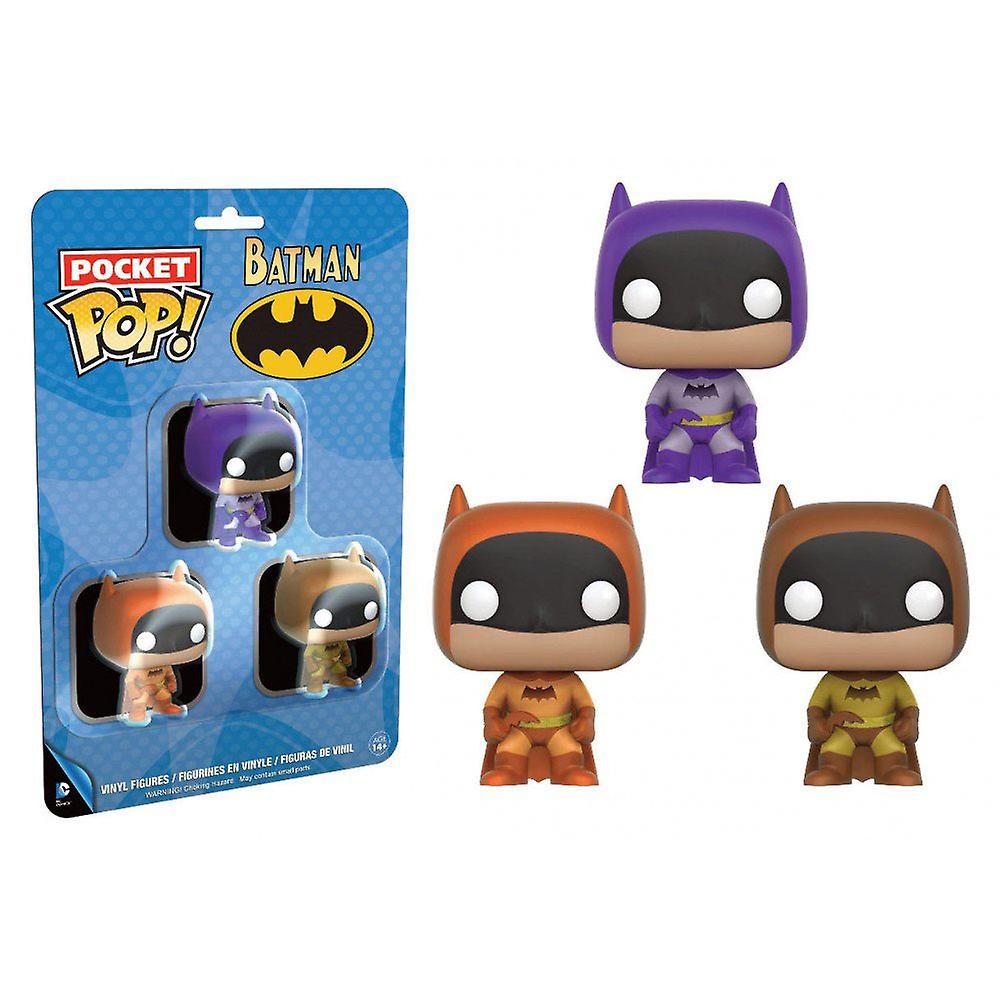 Batman Brown， Purple and Orange US Pocket Pop! 3 Pack