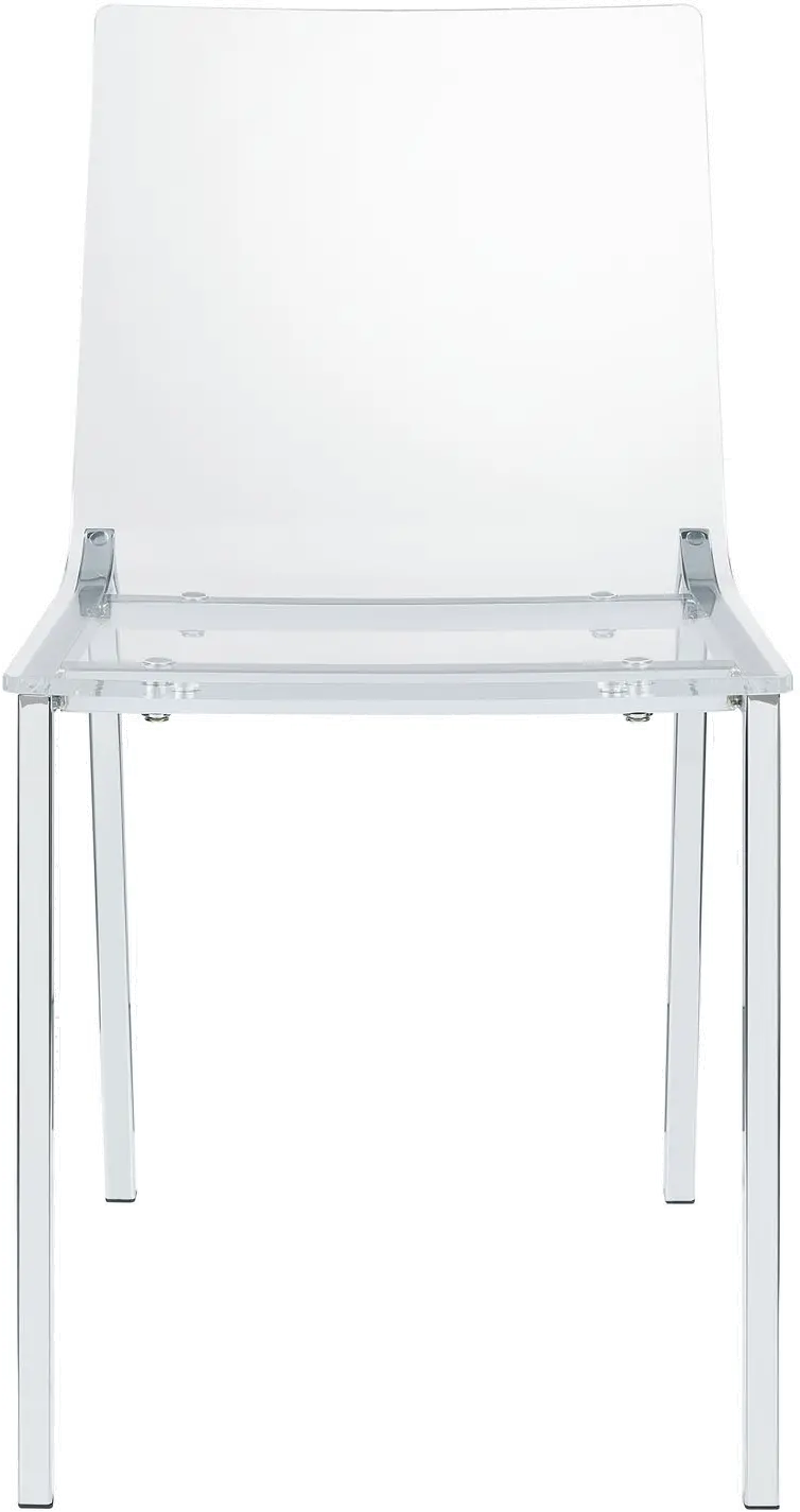 Posh White and Clear 3-Piece Vanity Set