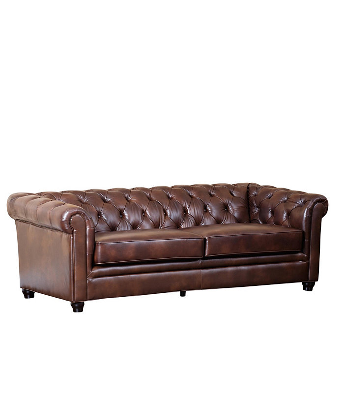 Abbyson Living Zoe 86 Leather Sofa