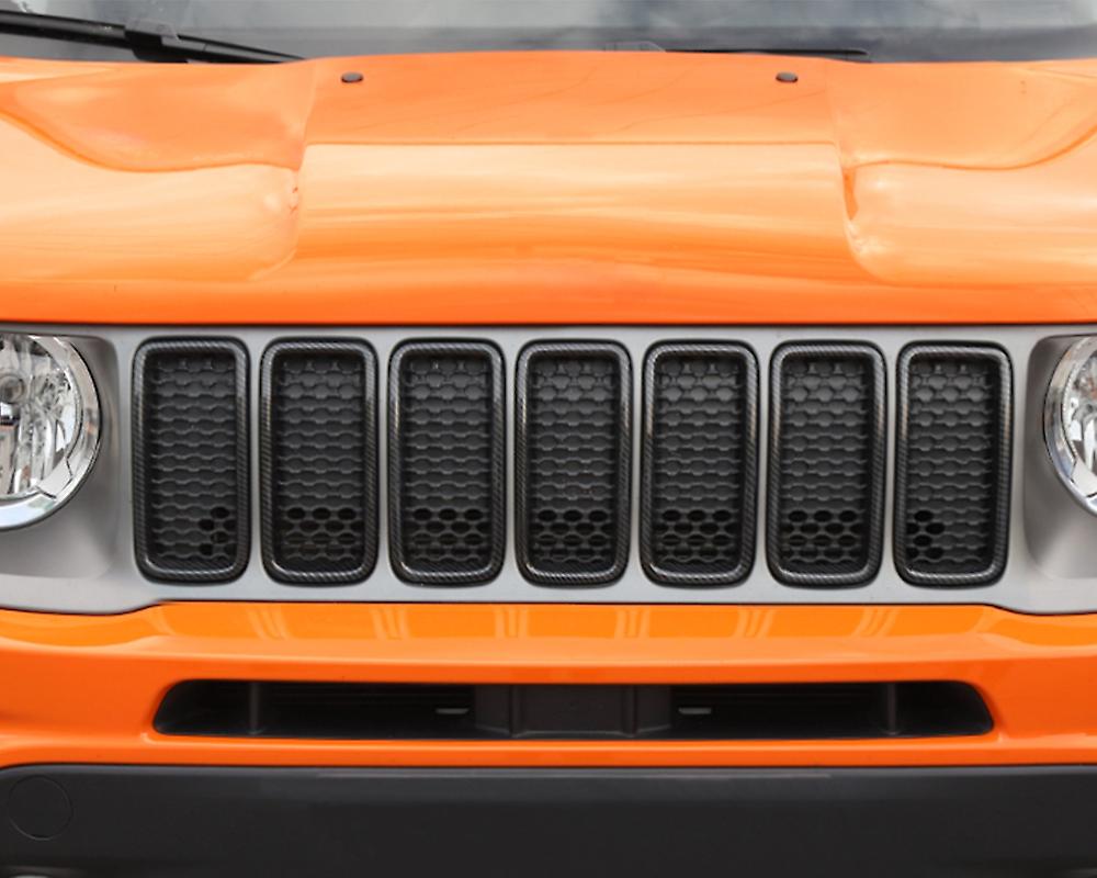 Born Pretty Car Front Molding Lid For Jeep Renegade 2019 2020 2021 2022 Middle Grille Cover Trim Sticker Frame Decor Styling Accessories