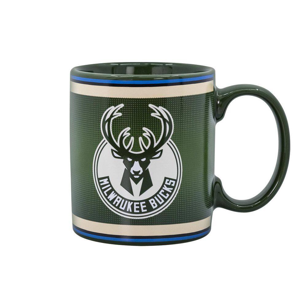 Uncanny Brands NBA MW Bucks Single-Cup Green Coffee Mug with Warmer for Your Drip Coffee Maker MW1-NBA-BUK-LG1