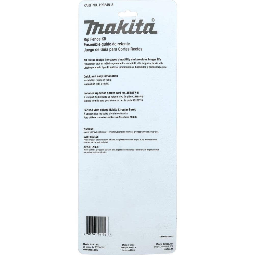 Makita Rip Fence Kit 199249-8 from Makita