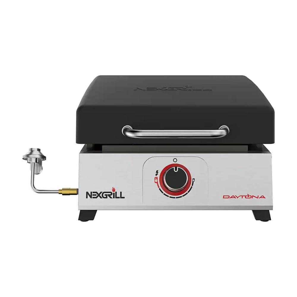 Nexgrill Daytona 1Burner 17 in Propane Gas Table Top Griddle in Black