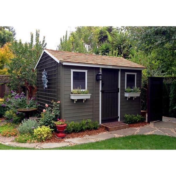 Outdoor Living Today Cabana 8 ft. x 12 ft. Western Red Cedar Garden Shed CB128