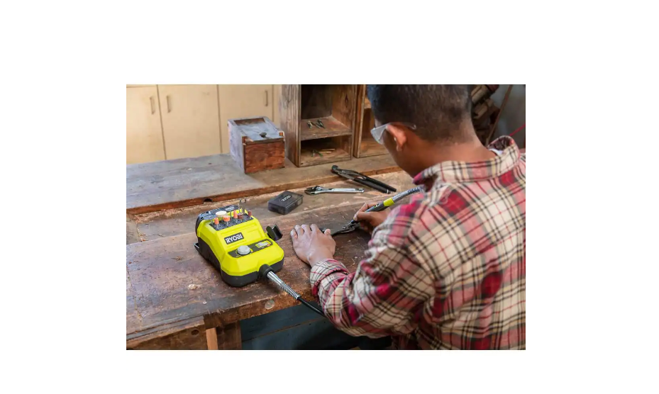 RYOBI PCL1401K2N ONE+ 18V Cordless 4-Tool Hobby Compact Kit with (2) 1.5 Ah Batteries and Charger