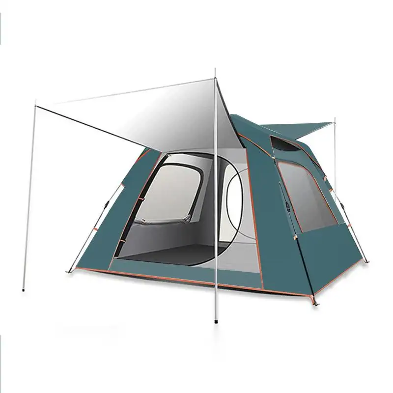 QX new custom simple outdoor quick build portable pop up camping tent