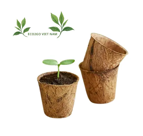 Coconut Fiber Flower Pot For Garden/ Coconut Fiber Pot Cup / Coconut Coir Fiber Pot For Grow Plant