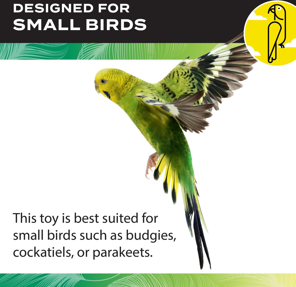 Caitec Featherland Paradise Active Curl Bird Toy