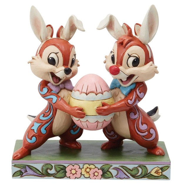 Enesco Mischievous Bunnies One Figurine 5 25 Inches Disney Chip x27 n x27 Dale Easter Egg 6014318 Polyresin Multicolored