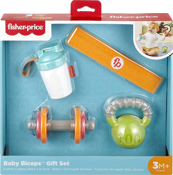 Fisher-Price Baby Biceps Gift Set， 4 Themed Baby Toys