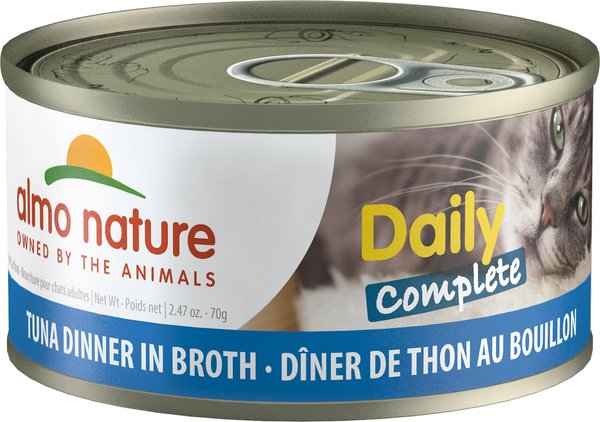 Almo Nature Daily Complete Tuna Dinner In Broth Canned Cat Food