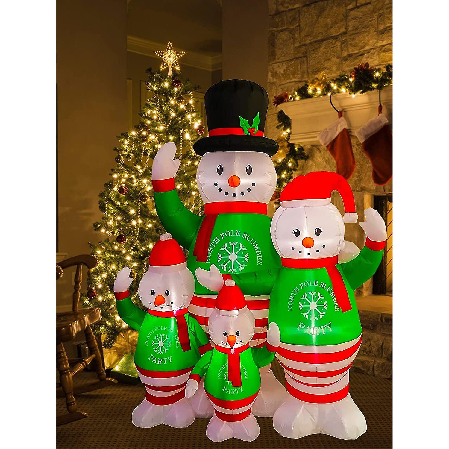 Torokom 6ft Christmas Inflatables Decorations Snowman Outdoor Decorations With Build-in Led Lights， Blow Up Yard Decoration Xmas Inflatables For Indoo