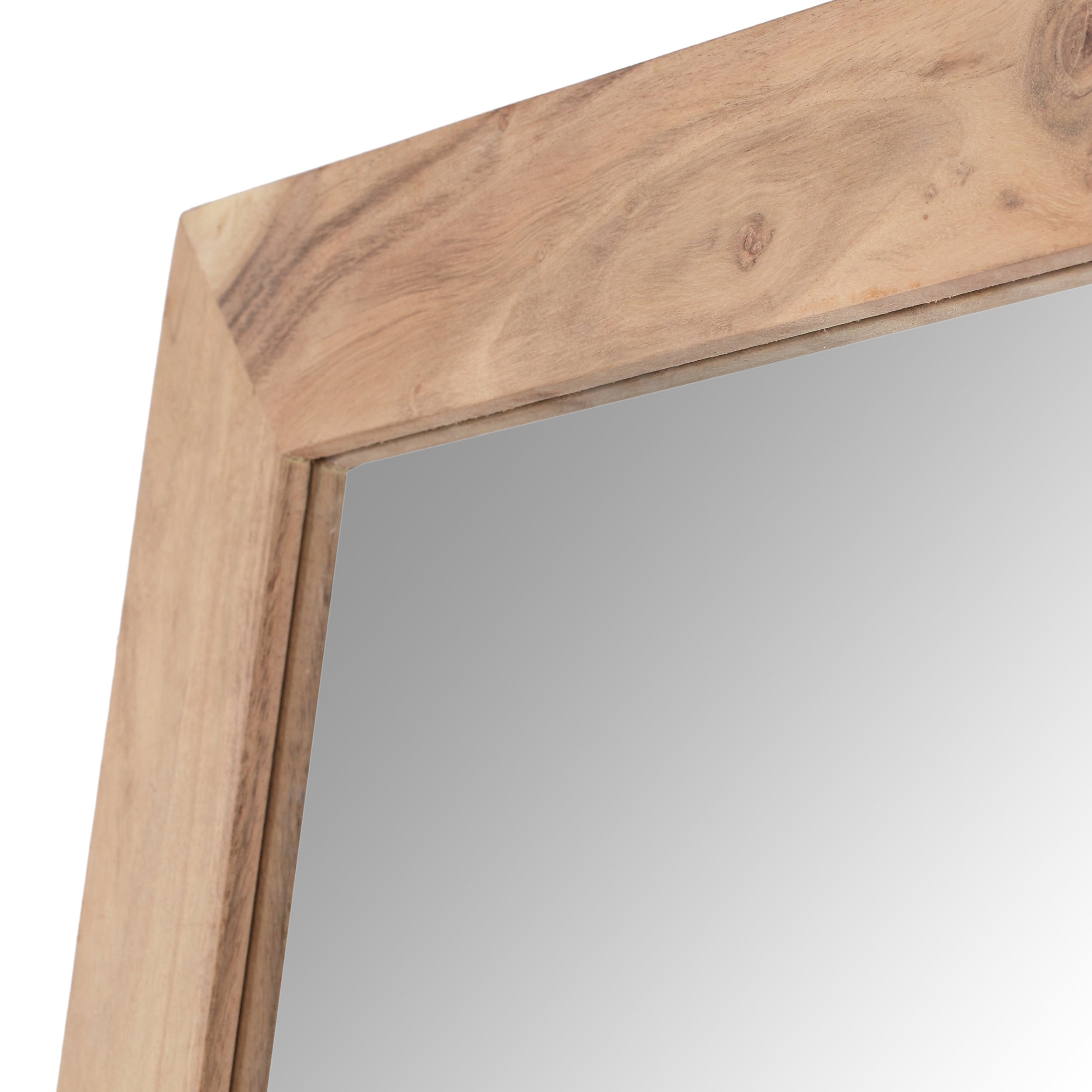 Celenia Rustic Floor Mirror with Acacia Wood Frame