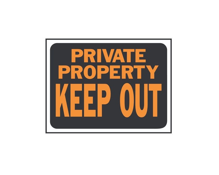 Private Property - Keep Out 8.5