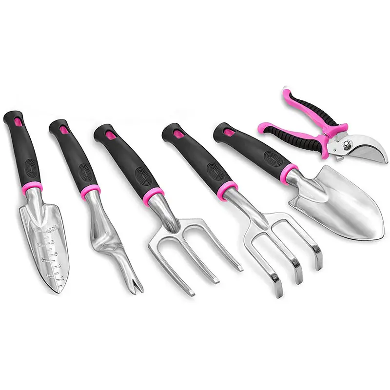 Garden Tool Set 11 Pcs Aluminum oy Steel Hand Tool Starter Kit with Garden Bag Heavy Duty Gardening Tools Gift for Women Man