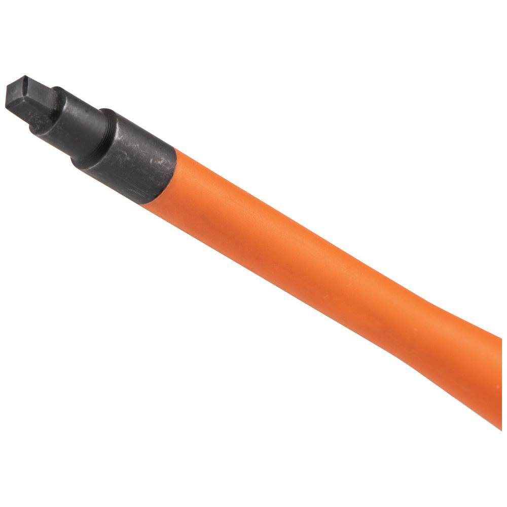 Klein Tools 6 in. Round Shank #2 Square Slim-Tip Insulated Screwdriver 6946INS