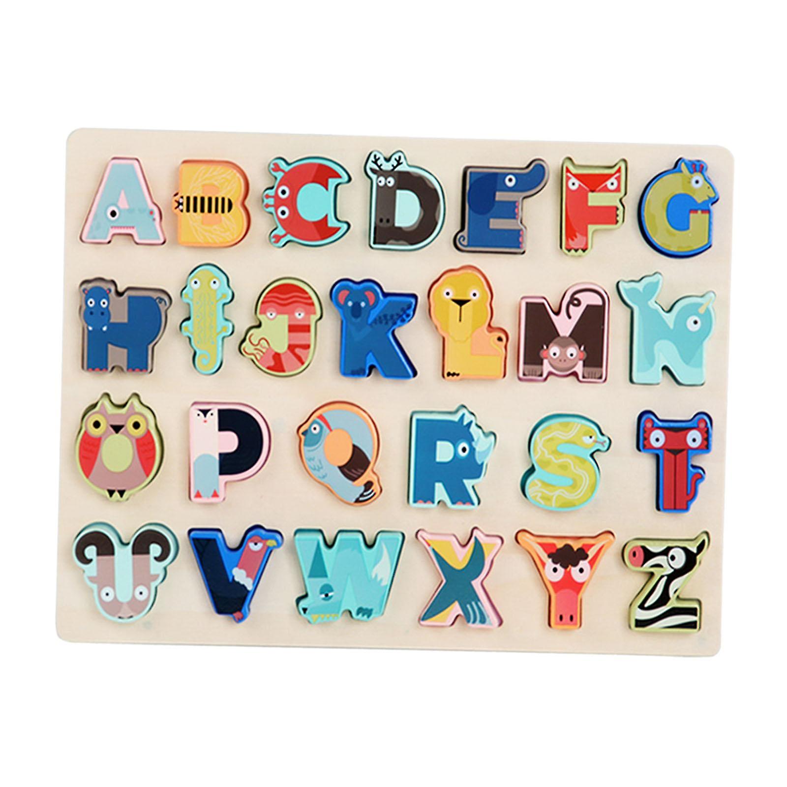 Animal Letter Matching Puzzle Interactive For Focus Imagination Independence