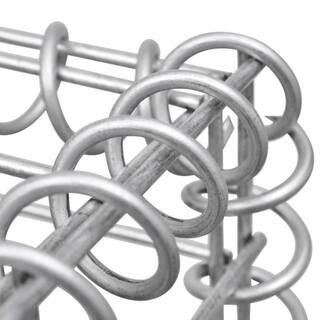 Movisa 63 in. x 7.9 in. x 59.1 in. U-Shape Galvanized Steel Gabion Basket Y-MVDONKU