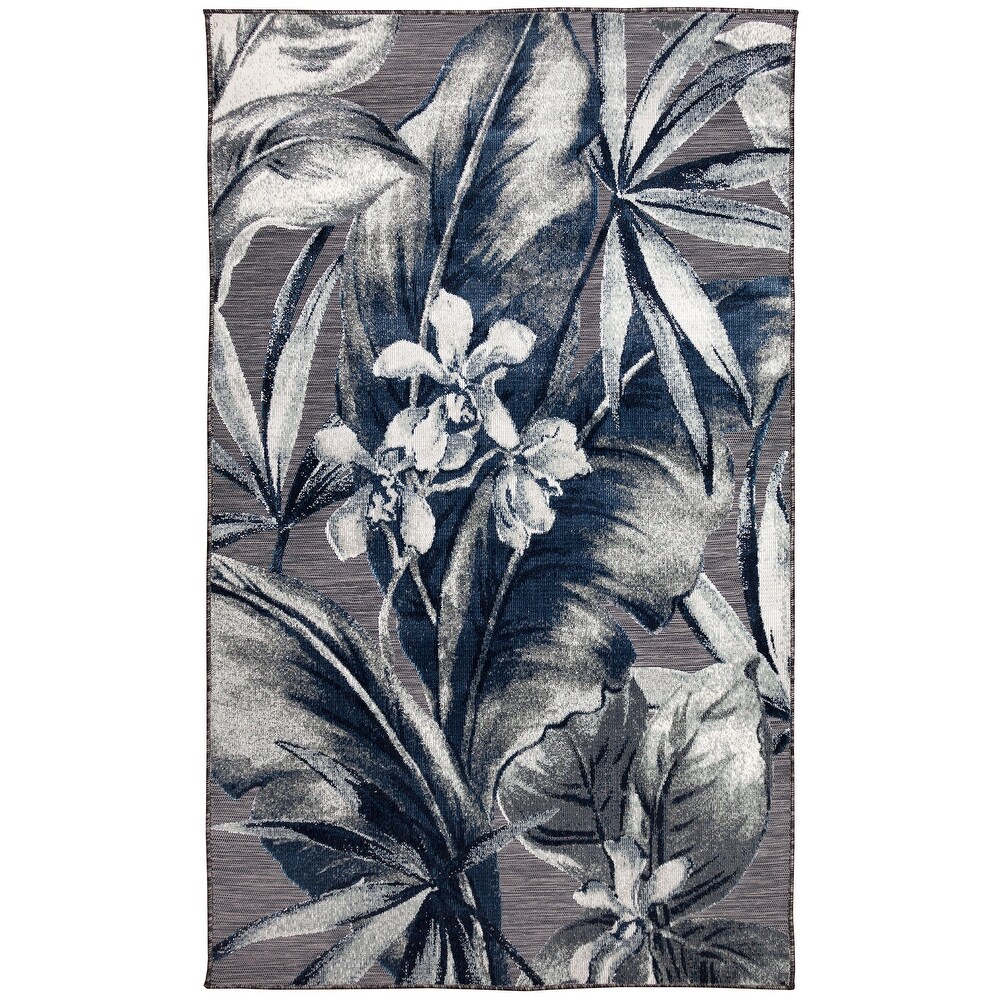 Liora Manne Canyon Tropical Leaf Indoor/Outdoor Rug