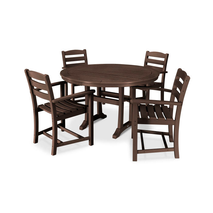 Polywood La Casa Café 5-Piece Arm Chair Dining Set PWS301-1