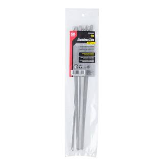 GARDNER BENDER 11 in. Stainless Steel Cable Tie (10-pack) 45-312SS