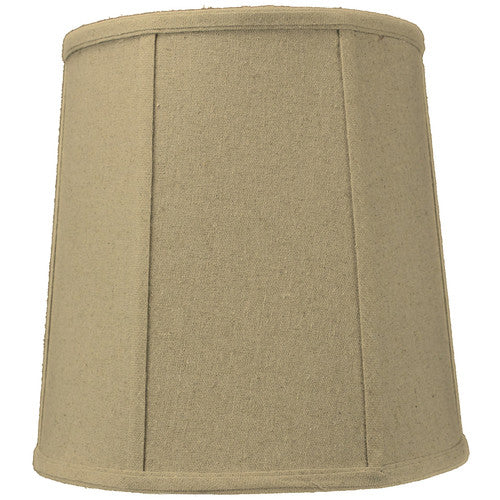 10x12x12 White Linen Fabric Drum Lampshade