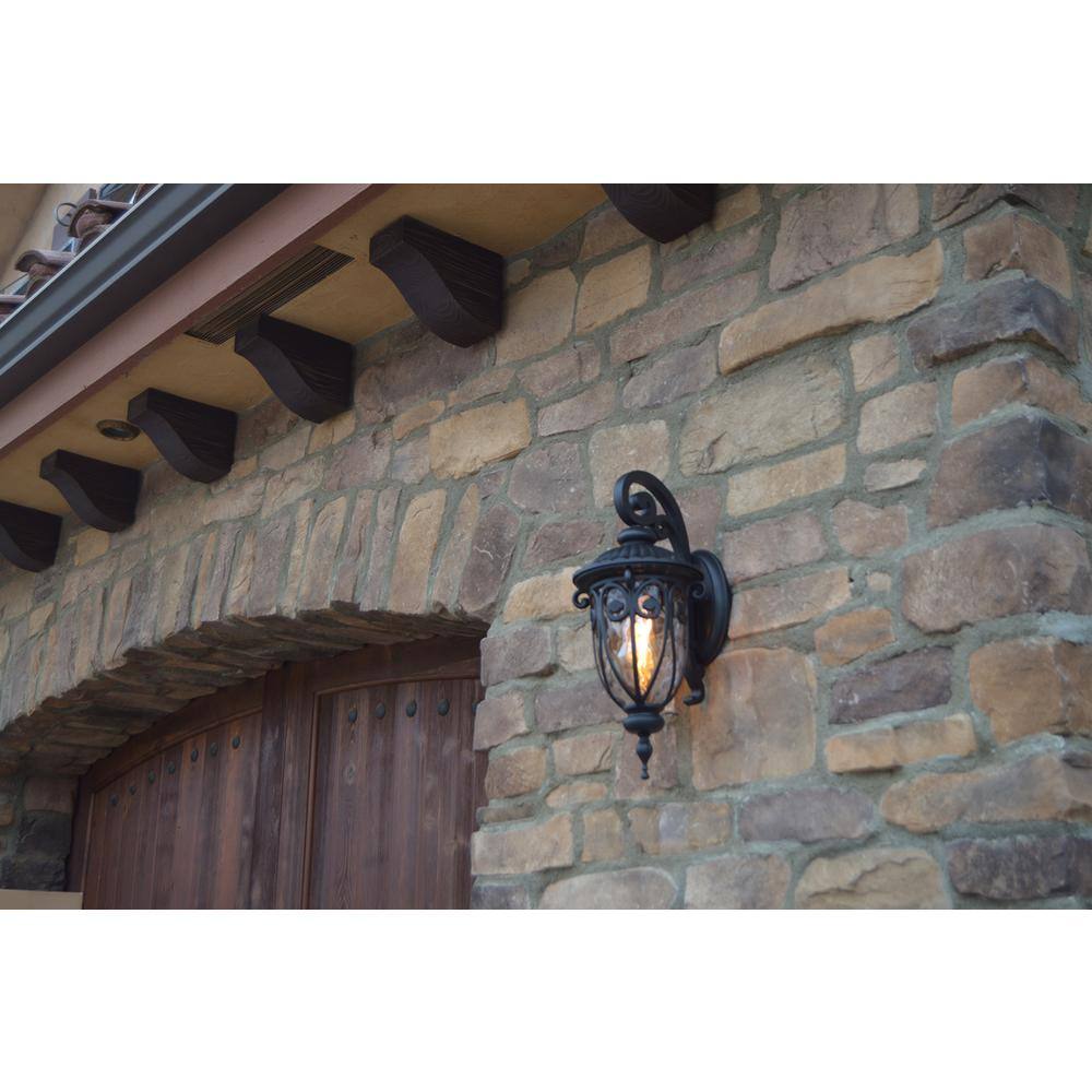 Hailee 1-Light Matte Black Outdoor Wall Lantern Sconce EL591SBL